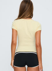 Torina Button Up Top Lemon