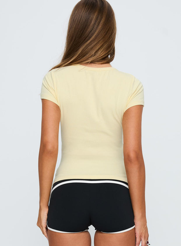 Torina Button Up Top Lemon