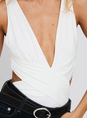 Formative Backless Bodysuit White
