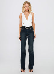 Formative Backless Bodysuit White