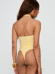Dulce Vita Hardware Detail Bodysuit Lemon