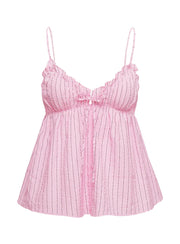 Abigayle Top Pink Stripe Petite