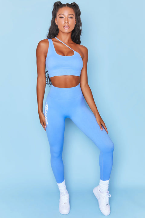 Energy Petite Seamless Full Length Leggings in Dark Blue