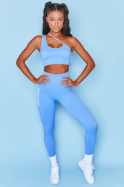 Energy Petite Seamless Full Length Leggings in Dark Blue