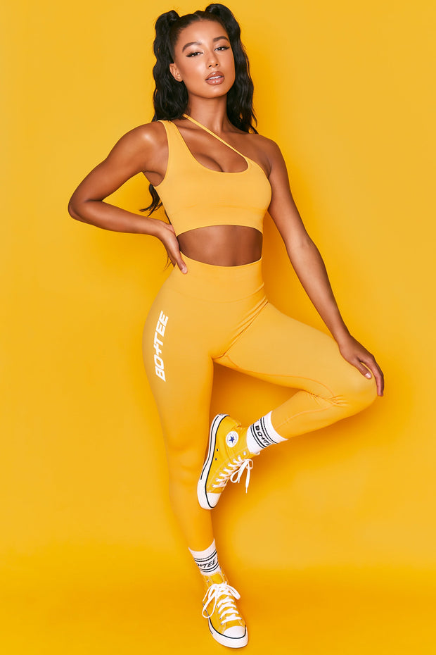 Energy Petite Seamless Full Length Leggings in Orange