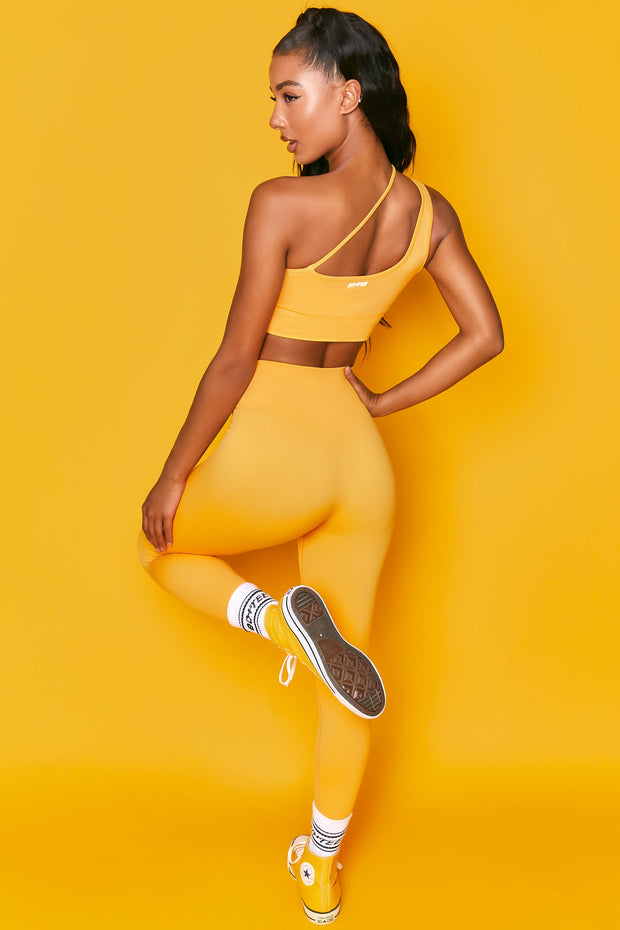 Energy Petite Seamless Full Length Leggings in Orange