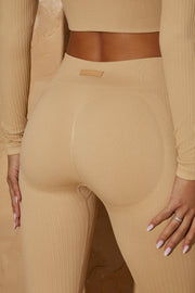 Seamless Leggings in Beige